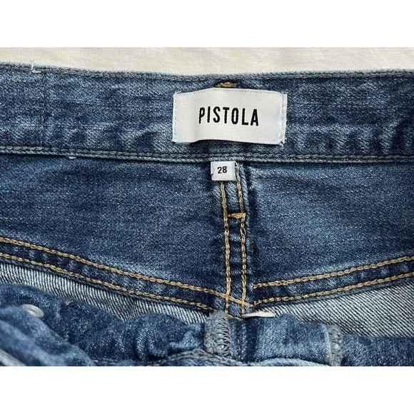 PISTOLA Charlie High Rise Jeans Womens Size 28 Straight Leg Cabo Button Fly - Picture 7 of 13